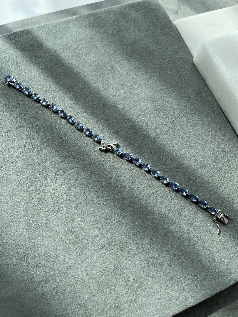 Customized Multi Colored Sapphire Gemstone Bracelet - HIBA JABER