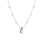 تحميل الصورة في عارض المعرض, Customized necklace with hanging diamonds/ 2 characters - HIBA JABER
