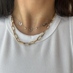 Load image into Gallery viewer, Customized necklace with hanging diamonds - HIBA JABER
