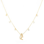 Load image into Gallery viewer, Customized necklace with hanging diamonds - HIBA JABER
