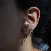 Dainty Infinity Hoop Set / Large - HIBA JABER