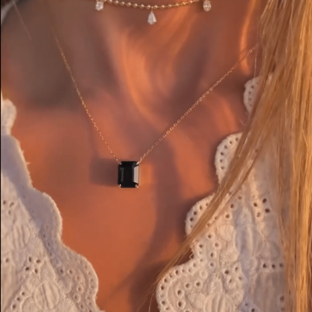 Dark Blue Sapphire Necklace / 4.29cts - HIBA JABER