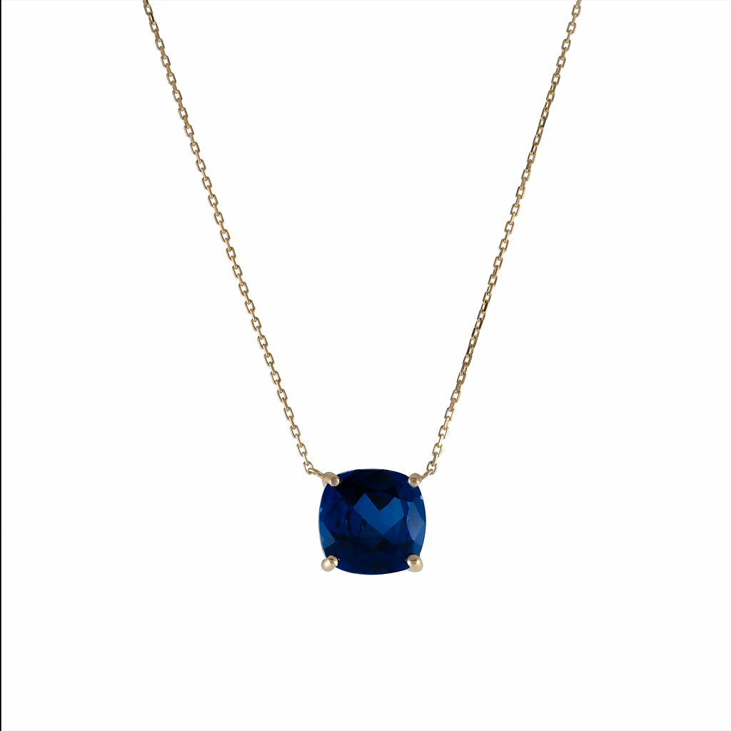 Dark Blue Sapphire Necklace / 4.29cts - HIBA JABER