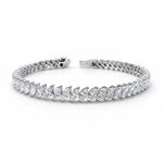Load image into Gallery viewer, Diamond Marquise Tennis Bracelet 0.24ct Each - HIBA JABER