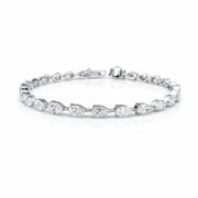 Diamond Pear Tennis Bracelet 0.24ct each - HIBA JABER