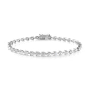 Diamond Pear tennis Bracelet - HIBA JABER