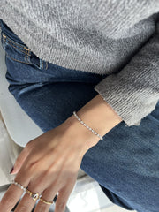 Diamond Pear Tennis Bracelet - HIBA JABER