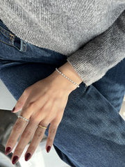 Diamond Pear Tennis Bracelet - HIBA JABER