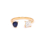 Diamond & Sapphire Ring - HIBA JABER