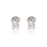 Load image into Gallery viewer, Diamond Solitaire Earrings/ 0.5ct - HIBA JABER

