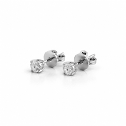 Diamond Solitaire Earrings I 0.3cts Each - HIBA JABER