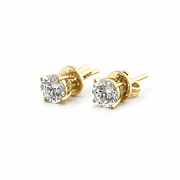 Diamond Solitaire Earrings I 0.6cts Each - HIBA JABER
