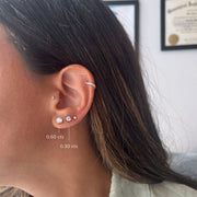 Diamond Solitaire Earrings I 0.6cts Each - HIBA JABER
