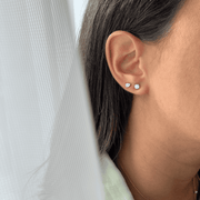 Diamond Solitaire Earrings I 0.6cts Each - HIBA JABER