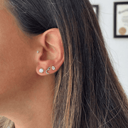 Diamond Solitaire Earrings I 0.6cts Each - HIBA JABER