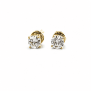 Diamond Solitaire Earrings I 0.6cts Each - HIBA JABER