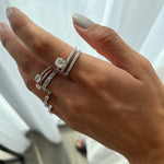 Load image into Gallery viewer, Diamond Spiral Ring - HIBA JABER
