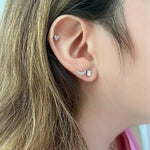 تحميل الصورة في عارض المعرض, Diamond Stud Earring - 0.24ct - HIBA JABER
