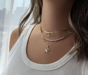 Diamond Tennis Chain Necklace - HIBA JABER