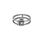 تحميل الصورة في عارض المعرض, Double Banded Rings - Set in Precious Stones - HIBA JABER
