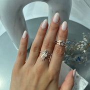 Double Banded Wedding Logo Ring - HIBA JABER