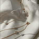 Load image into Gallery viewer, Duo Sparkle Diamond Bracelet - 18 - k - rose - gold - HIBA JABER
