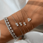 Load image into Gallery viewer, Duo Sparkle Diamond Bracelet - 18 - k - rose - gold - HIBA JABER
