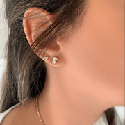 Duo Sparkle Diamond Earring Set - HIBA JABER