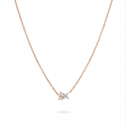 Duo Sparkle Diamond Necklace - 18 - k - rose - gold - HIBA JABER