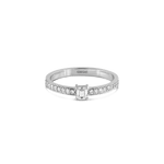 Load image into Gallery viewer, Emerald Diamond Pave Ring - HIBA JABER
