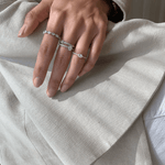 Load image into Gallery viewer, Emerald Diamond Pave Ring - HIBA JABER
