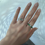 Load image into Gallery viewer, Emerald Princess Odd Out Out Ring - HIBA JABER
