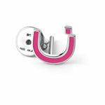 عرض الصورة في المعرض، Enamel Single Initial Earring - Single Piece - HIBA JABER