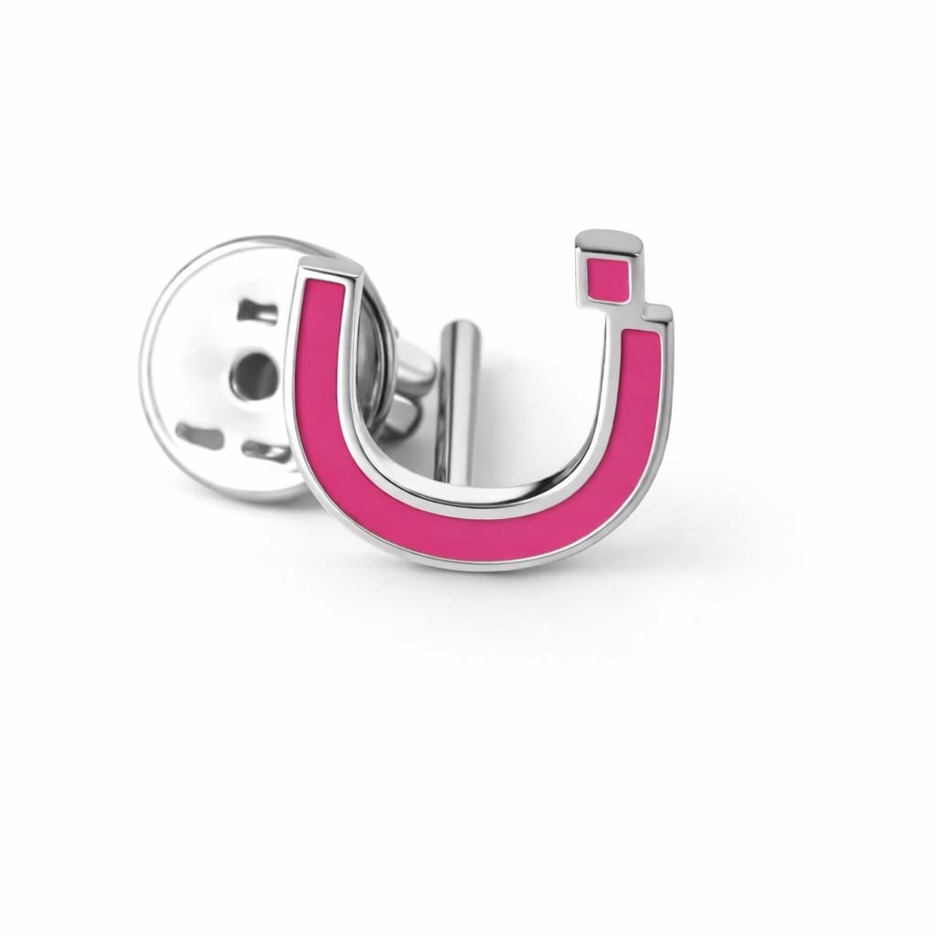 Enamel Single Initial Earring - Single Piece - HIBA JABER