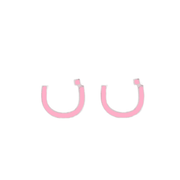 Enamel Single Initial Earring - Single Piece - HIBA JABER