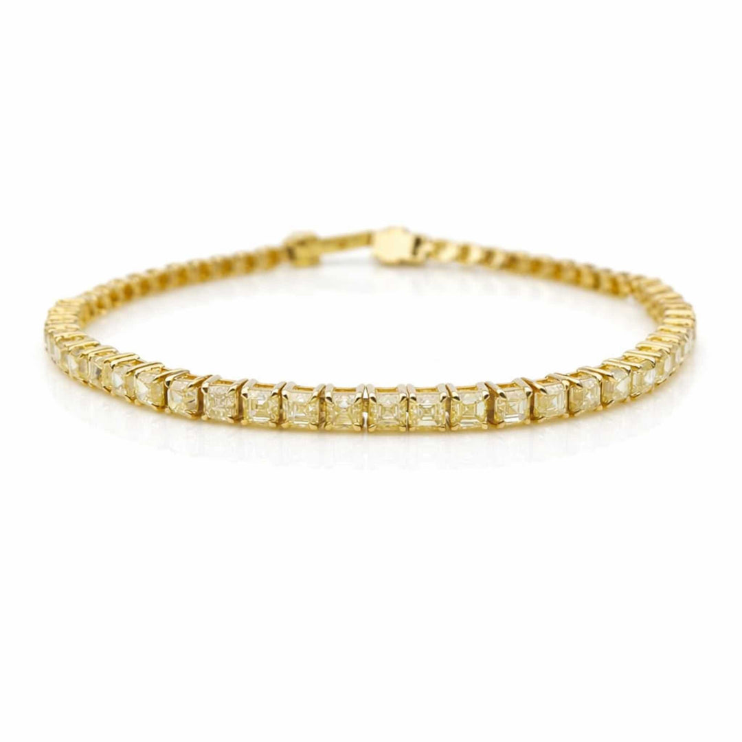 Fancy Yellow Diamond Tennis Bracelet 0.16 Each - HIBA JABER