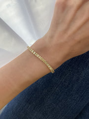 Fancy Yellow Diamond Tennis Bracelet 0.22 Each - HIBA JABER