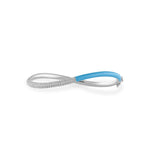 Load image into Gallery viewer, Femininity Infinity Bangle - Blue Enamel - HIBA JABER
