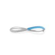 Femininity Infinity Bangle - Blue Enamel - HIBA JABER