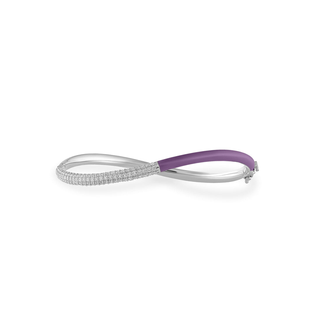 Femininity Infinity Bangle - Blue Enamel - HIBA JABER