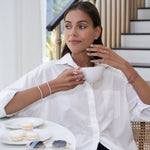Load image into Gallery viewer, Femininity Infinity Bangle - Colored Enamel - HIBA JABER