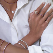 Femininity Infinity Bangle - Colored Enamel - HIBA JABER