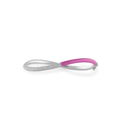Femininity Infinity Bangle - Pink Enamel - HIBA JABER