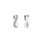 Femininity Infinity Hoops - White Enamel - HIBA JABER