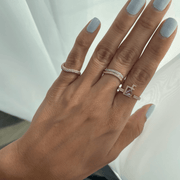 Flat Top Initial Bold Gemstone Open Ring - HIBA JABER