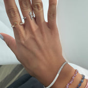 Flat Top Initial Open Pinki Ring - HIBA JABER