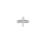 تحميل الصورة في عارض المعرض, Flat Top Initial Pinki Ring - White Gold - HIBA JABER
