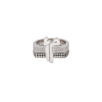 Load image into Gallery viewer, Flat Top Thick Duo Rings Diamond Bands - HIBA JABER
