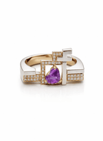 Load image into Gallery viewer, Flat Top Thick &amp; Thin Duo Rings - HIBA JABER