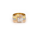 Load image into Gallery viewer, Flat Top Thick Trio Rings - HIBA JABER
